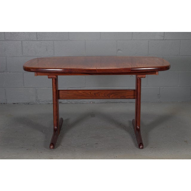 Dyrlund Modern Hidden Leaf Rosewood Dining Table Chairish