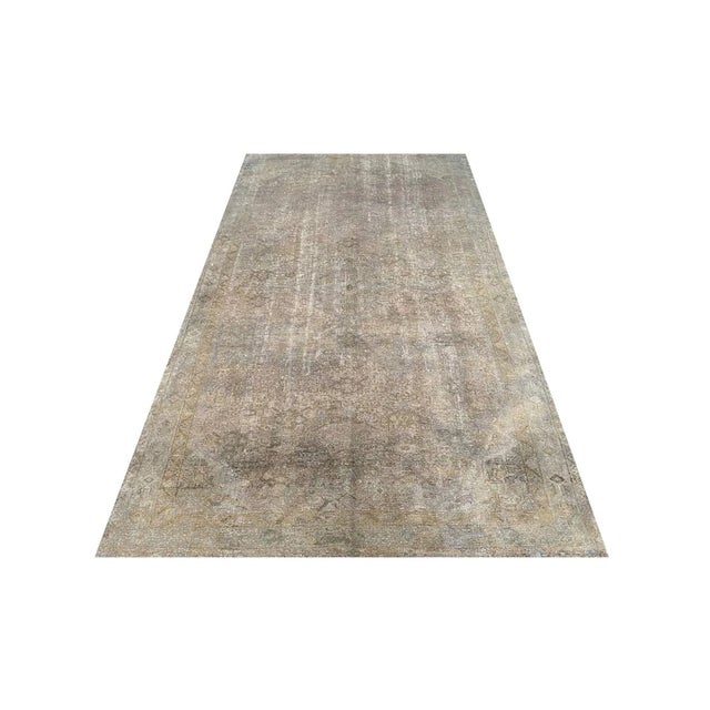 Tan 1960s Vintage Old Persian Hamedan Area Rug 5x9 For Sale - Image 8 of 12