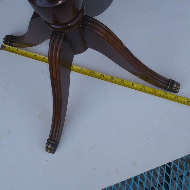 Mid Century Modern Replogle World Globe on Regency Mahogany Stand For Sale - Image 12 of 16