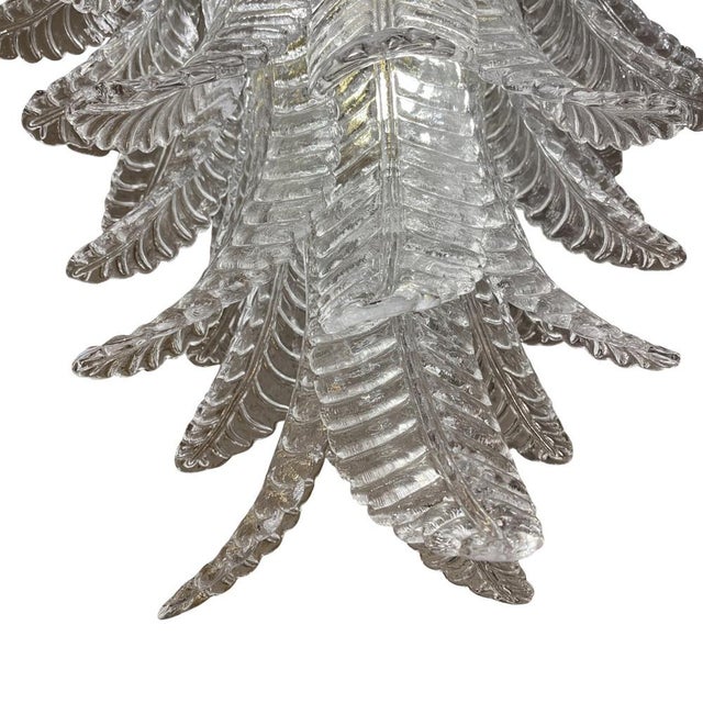 1970s White Murano Glass Fern Lamp, 1970s For Sale - Image 5 of 10