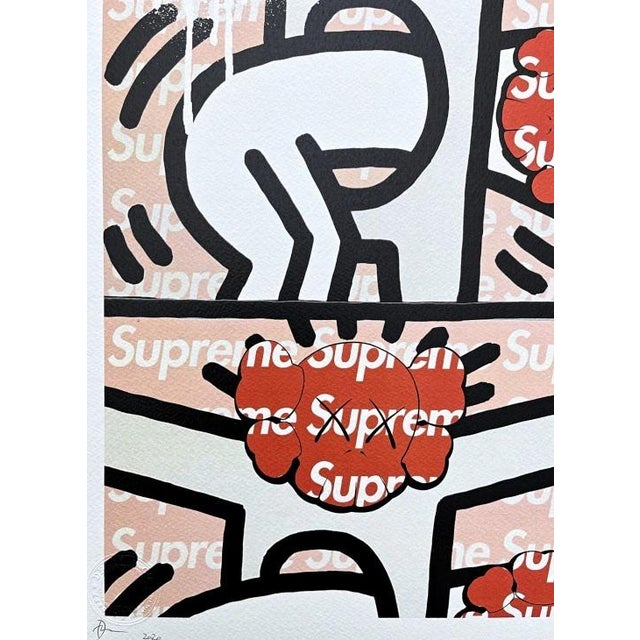 Pop Art Death Nyc - Haring With Supreme - Limited Edition With Certificate For Sale - Image 3 of 5