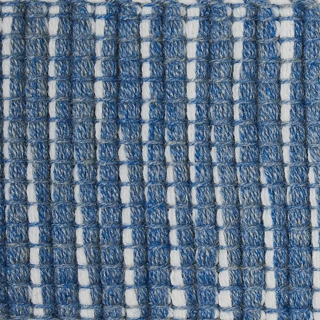 Contemporary Sample - Schumacher Pierce Tape Indoor/Outdoor in Chambray For Sale - Image 3 of 4