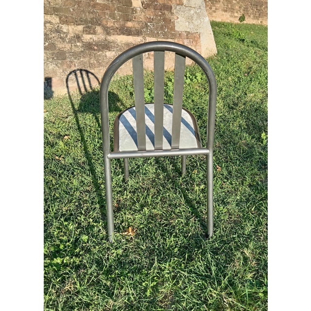 Stacking Chairs by Robert Mallet for Stevens, 1980s, Set of 6 For Sale - Image 4 of 5