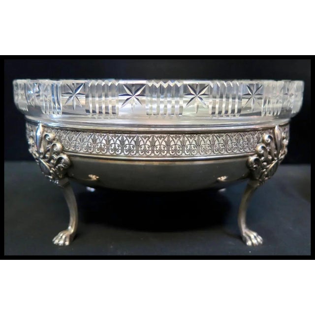 Vintage Continental Silver/Crystal Table Servers - A Pair For Sale - Image 4 of 9