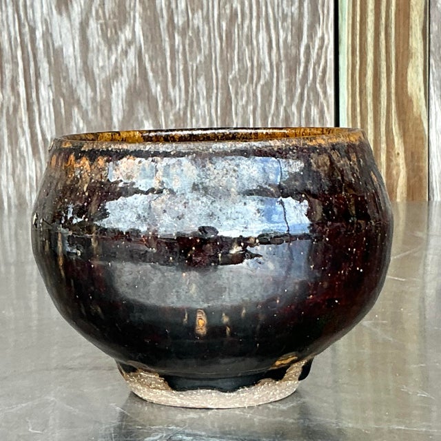 Vintage Boho Original Studio Pottery Bowl For Sale In West Palm - Image 6 of 7