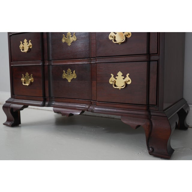 Thomasville Mahogany Double Dome Top Secretary Desk For Sale - Image 12 of 18