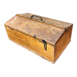 Antique Hammacher Schlemmer & Co Ny Toolbox Solid Oak