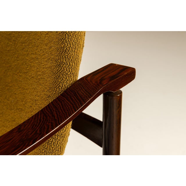 Tiki Armchairs in Ochre Fabric from Busnelli, Italy, 1960s, Set of 2 For Sale - Image 9 of 14