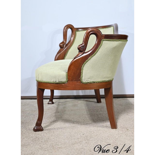 Small Mahogany Backsplash Daybed, 1890s For Sale - Image 14 of 18