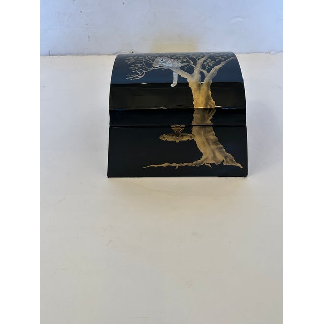 One of a Kind Hand Painted Decorative Box For Sale - Image 4 of 14