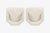 White Pair of Hexagonal Swivel Lounge Chairs Attributed to Harvey Probber For Sale - Image 8 of 12