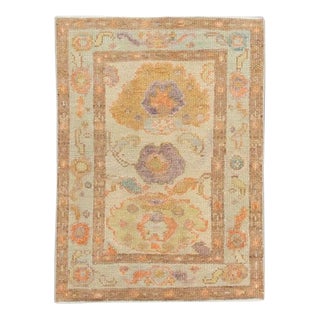 Oriental Hand Knotted Rug Turkish Oushak 2'1" x 2'9" For Sale