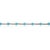 2.34ct Natural Turquoise & Diamond Station Tennis Bracelet in 14k White Gold For Sale - Image 4 of 15