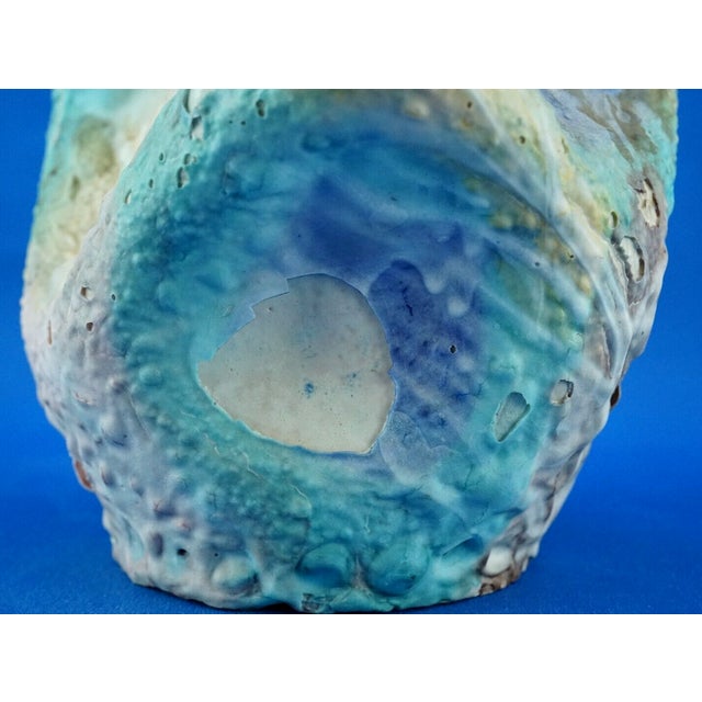 Acid-Treated Majolica Ceramic Vase by Icav Icam Giordano Vietri, Italy, 1930s For Sale - Image 18 of 18