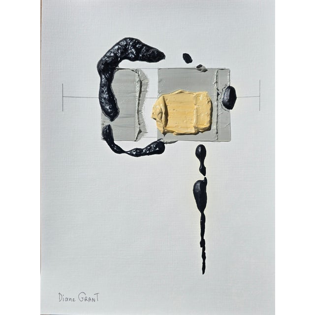 Organic Modern Original Flower Painting by Diane Grant *From a series of six paintings listed separately on Chairish. Oil...