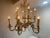 French Vintage French Louis IV Style Gilt Metal Chandelier 12 Light For Sale - Image 3 of 12