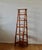 Wood Vintage Bamboo Tall Ladder Style Etagere Display Stand Mid-Century For Sale - Image 7 of 16