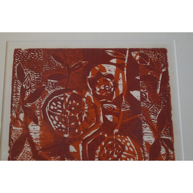 Late 20th Century Late 20th Century Signed & Numbered Artist Proof Serigraph- Pomegranates For Sale - Image 5 of 12
