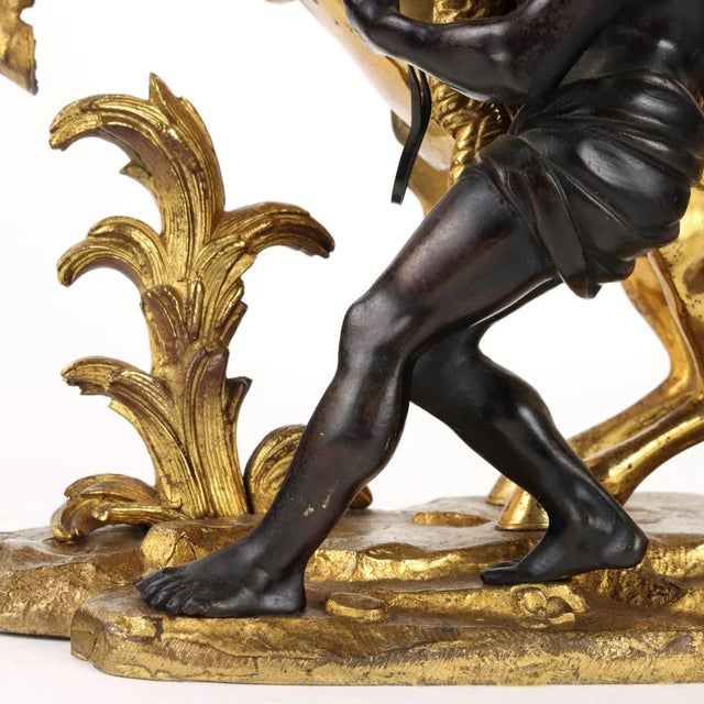 Metal Antique Sculpture Tamer with Horse by G. Coustou, France, 19th Century For Sale - Image 7 of 9