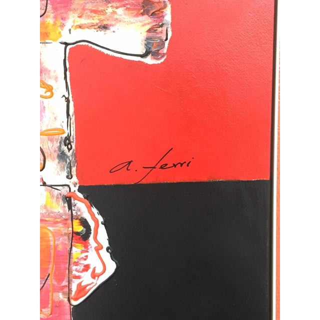 Abstract Oil on Canvas, Painting by Antonio Ferri, Spain For Sale In Miami - Image 6 of 12