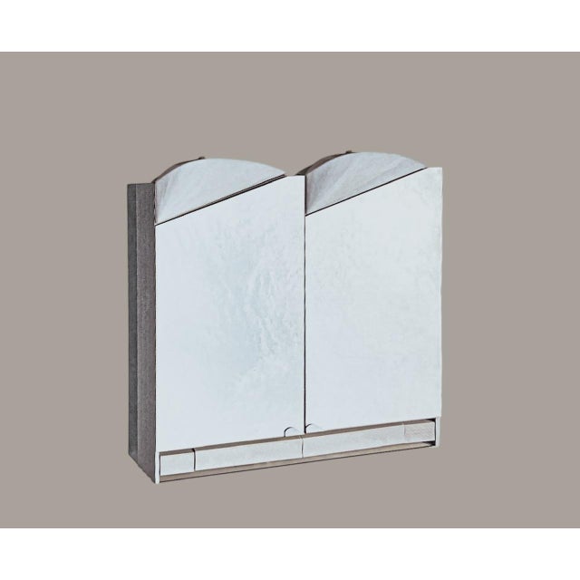 Hollywood Regency Bathroom Wall Mirror Cabinet from Schneider, Switzerland, 1980s For Sale - Image 3 of 18