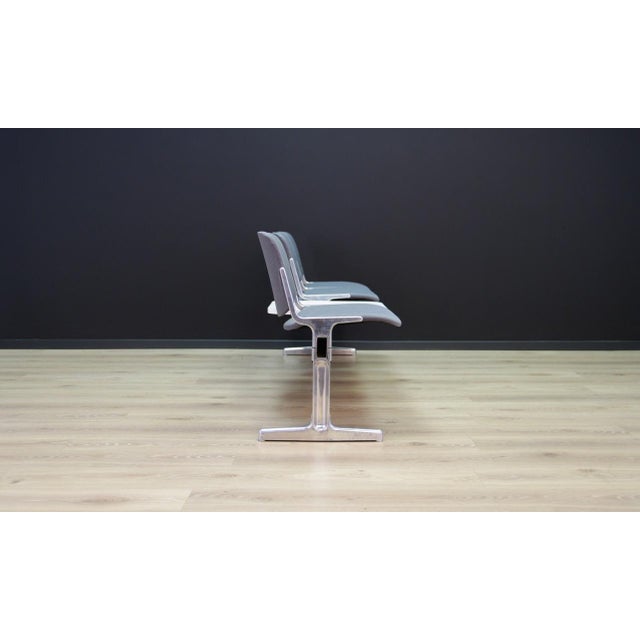 Metal Danish Grey Aluminium Bench, 1960s For Sale - Image 7 of 14