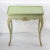 Vintage Mint Green English Hand Carved Side Table For Sale - Image 4 of 13
