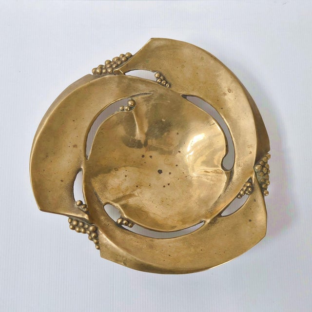 Vintage Gilt Bronze Fruit Bowl, 1970s For Sale - Image 12 of 12