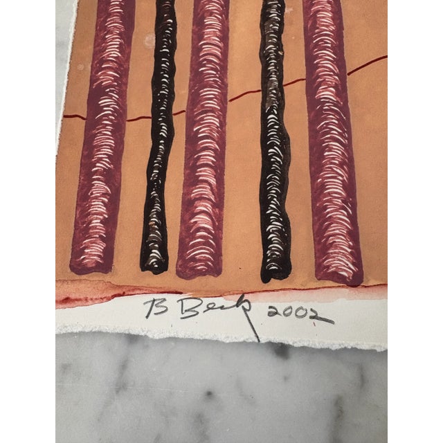 Barbara Beck 2002 Painting on Paper - Signed/Dated/Unframed For Sale - Image 9 of 9