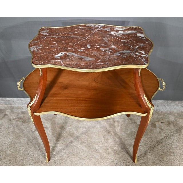 Napoleon III Style Mahogany Tea Table, Late 19th Century For Sale - Image 4 of 18