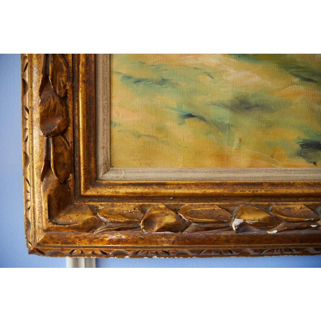 Large Impressionist Oil Painting of a French Street Scene For Sale - Image 10 of 13