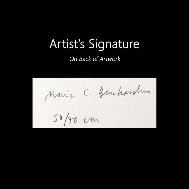 Melrose Animal House - Abstract Architectural Monochromatic Watercolor Original Artwork by Maria C Bernhardsson For Sale In Los Angeles - Image 6 of 6