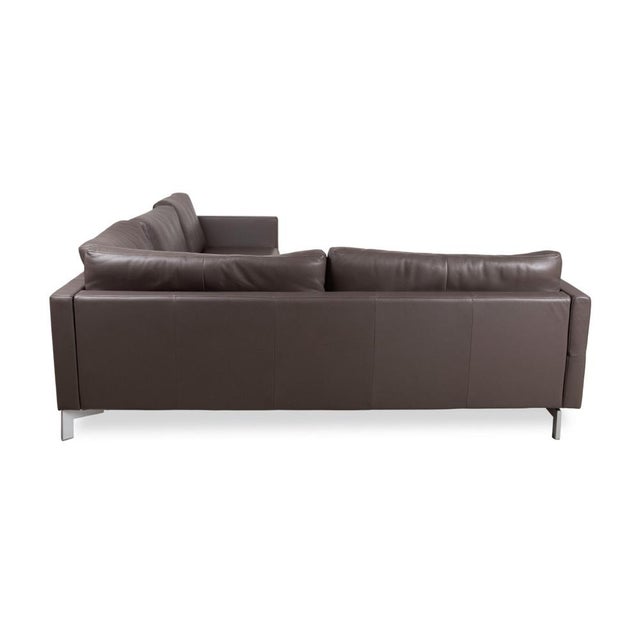 Leather and Metal Vida Corner Sofa from Rolf Benz For Sale - Image 10 of 13
