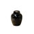 This elegant Japanese ginger jar, designed by Shibata Chinaware, showcases a striking contrast between its deep, high-...