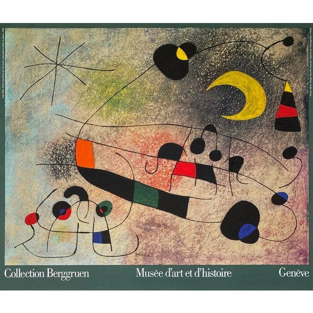 Joan MIRO MUSÉE D'ART ET D' HISTOIRE - GENÈVE - COLLECTION BERGGRUEN 1988 poster on coated paper unsigned and not numbered...