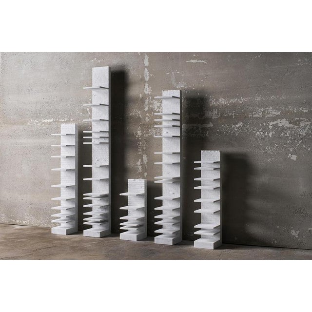 Spacco 120 Vertical Bookcase in Bianco Carrara Marble by Bufalini Marmi For Sale - Image 6 of 13