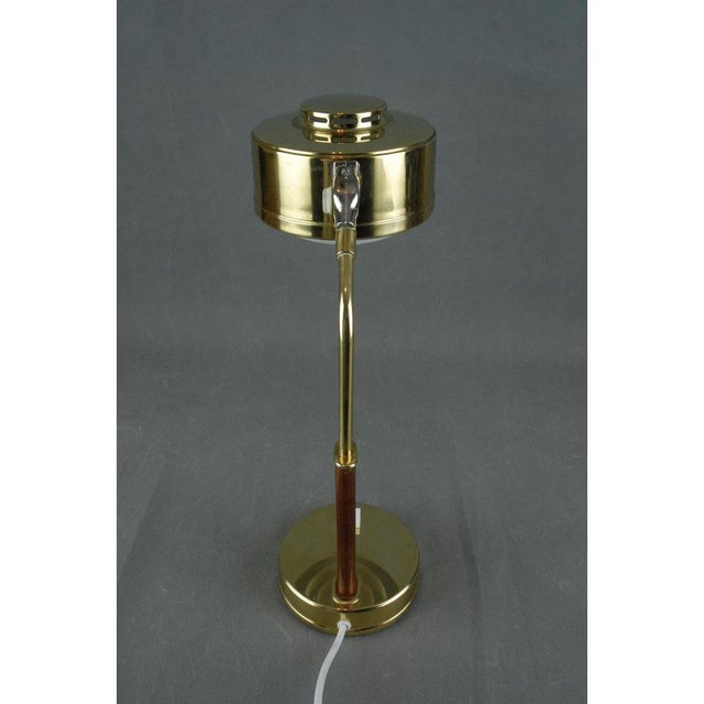 Vintage Swedish Table Lamp in Brass for BJS Skellefteå, 1950s For Sale - Image 4 of 14