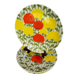 Mid-Century Ernestine Salerno Floral Plates - Set of 4