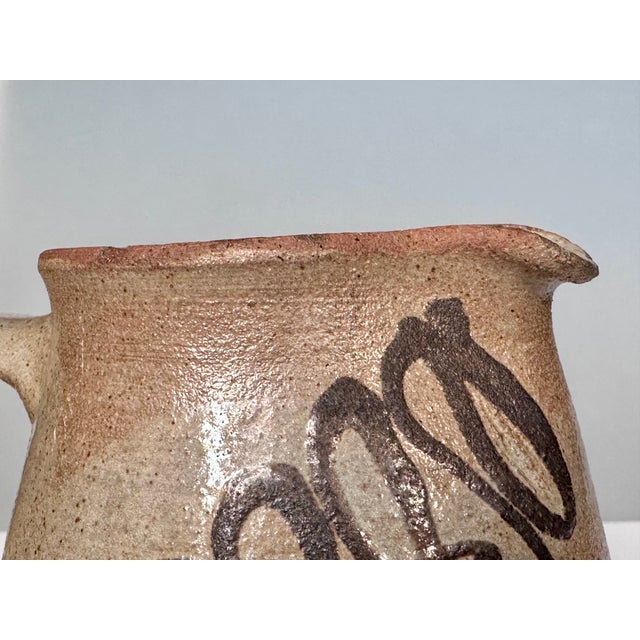 Ceramic Modernist Studio Ceramic Art Jug Vase from Helma Klett, Germany, 1950s For Sale - Image 7 of 15