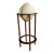 Vintage Powell Floor Globe on Wooden Pedestal Stand Traditional Library Decor For Sale