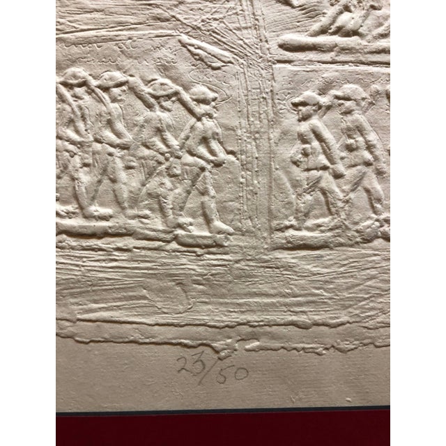 William Haendel, Bill Haendel Americana 'A Child's War' Cast Paper Relief Sculpture, 1975 For Sale - Image 9 of 9