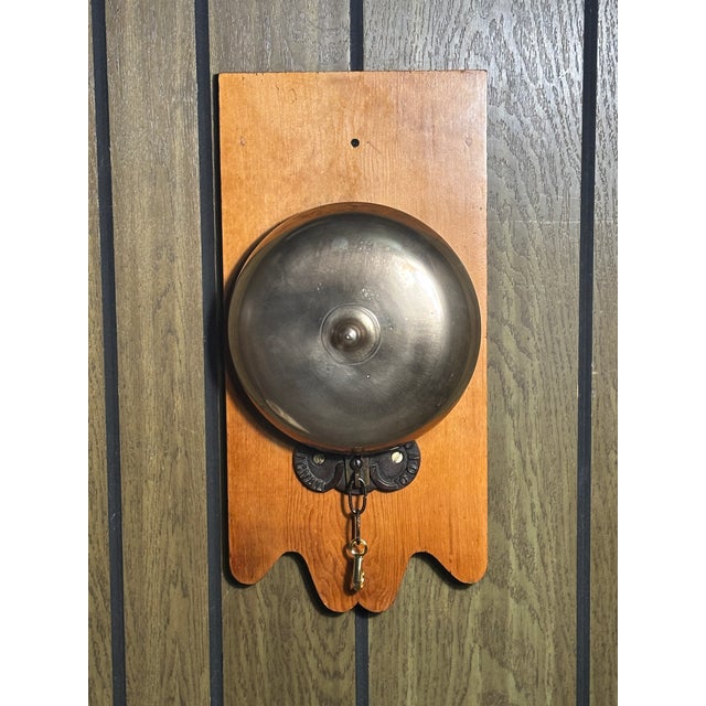 American 1886 Rare Patented Brass Ringside Boxing “Signal Gong Bell” For Sale - Image 3 of 16