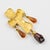 Edouard Rambaud Byzantine Gilded Metal Cross Brooch with Amber Resin Drops For Sale In Atlanta - Image 6 of 8