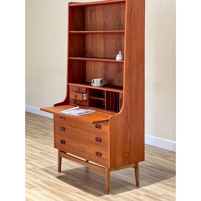1960s Desk-Bookcase by Johannes Sorth, 1960s For Sale - Image 5 of 12