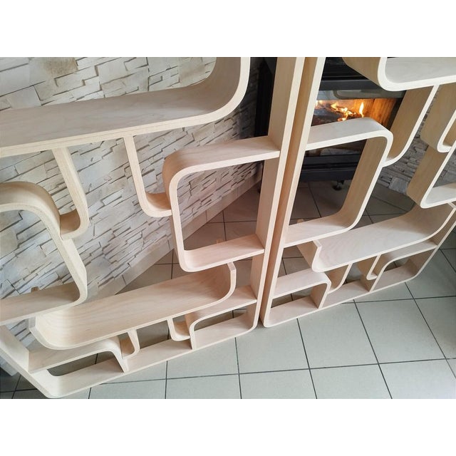 Mid-Century Room Dividers attributed to Ludvik Volak for Drevopodnik Holesov, Czech, 1960s, Set of 2 For Sale - Image 12 of 18