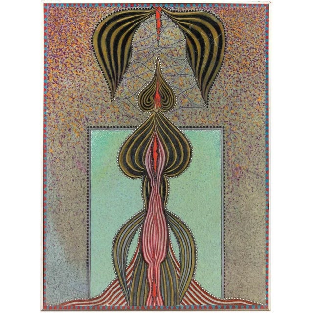 Mino Meno, Eros 2, Oil Painting, 1980s For Sale - Image 4 of 4