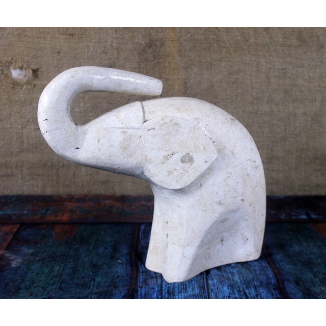 Mid 19th Century Maitland-Smith Stone Carved Elephant For Sale - Image 9 of 9