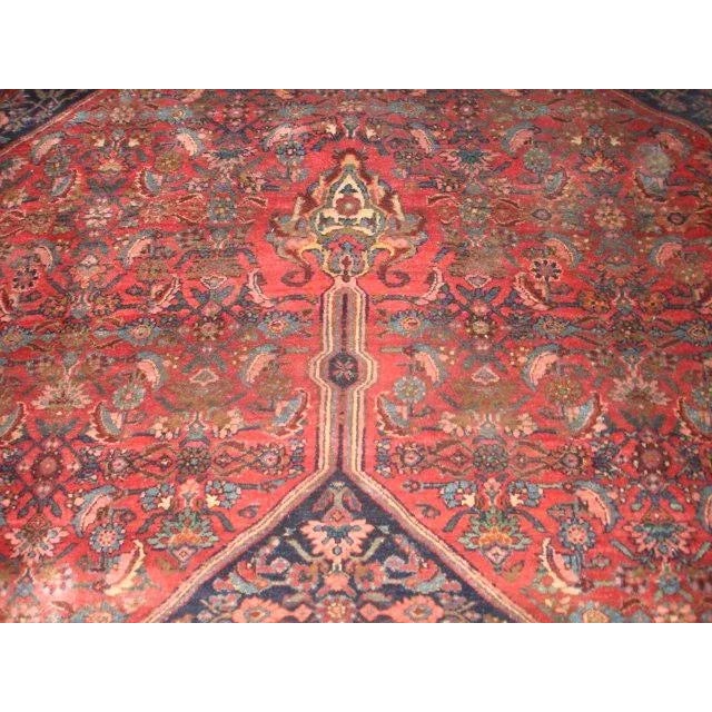 Textile 1920's Antique Persian Bijar Palace Carpet For Sale - Image 7 of 12