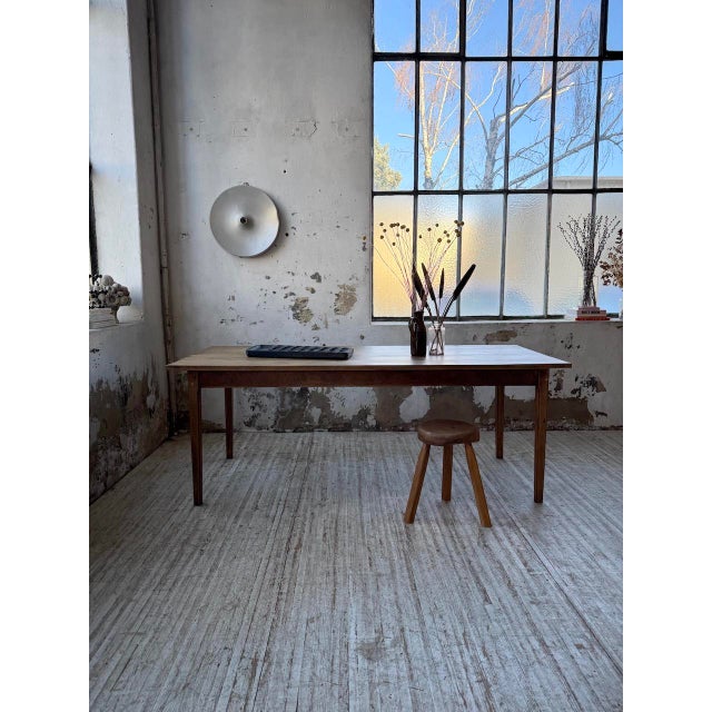 Oak Farmhouse Table, 1950s For Sale - Image 3 of 18