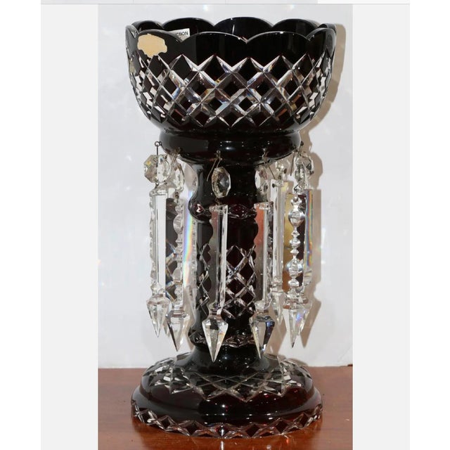 1920s Vintage Bohemian Luster Candle Holder For Sale - Image 5 of 5